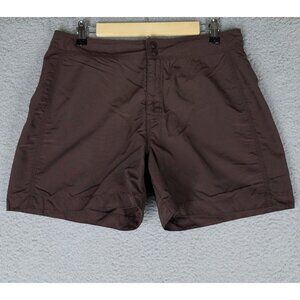 L.L. Bean Shorts Women's 12 Brown Hiking Nylon Outdoors Active Lightweight 4"